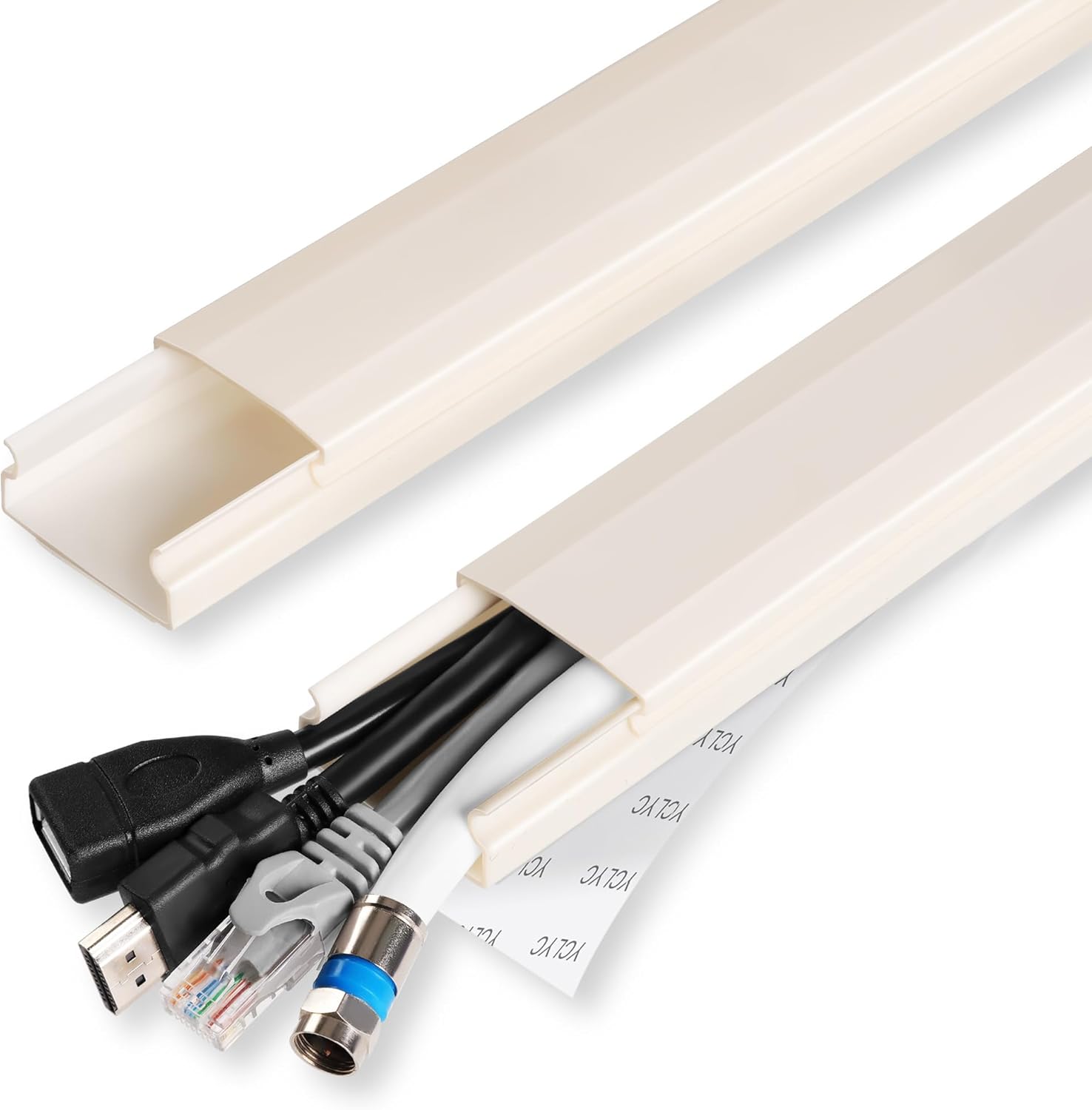 TV Cable Hider 62.8in PVC Cord Hider Cable Management