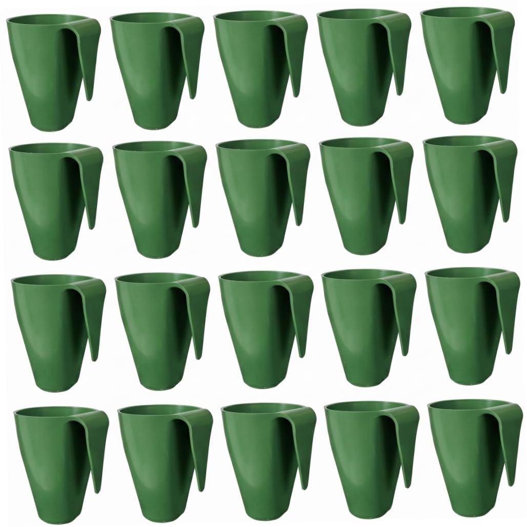 Bemonew 20 Pack Strawberry Propagation Cups, Plastic Hanging Strawberry Planter For Seedling Rooting & Transplanting, Small Size