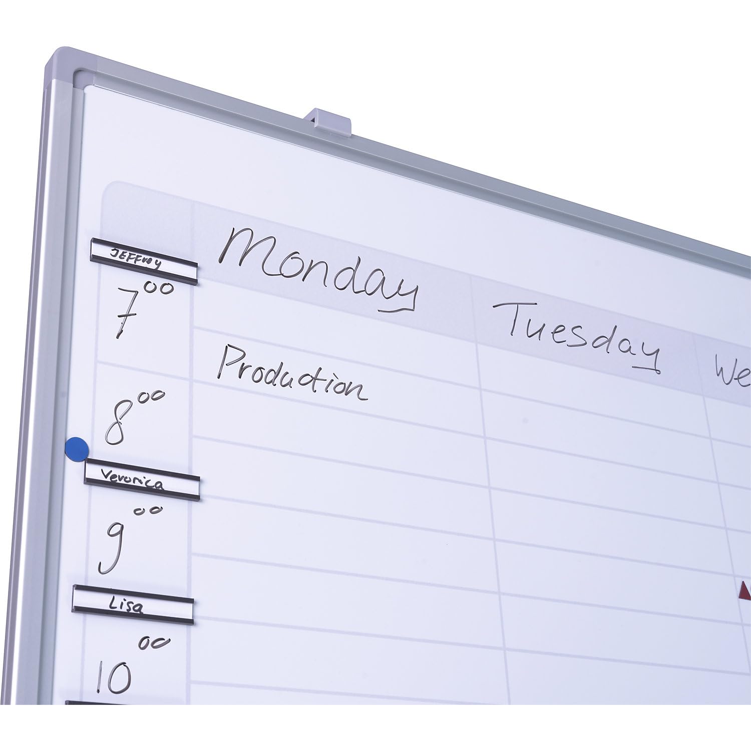 eurokraft | Planning hebdomadaire | neutre | division en 7 jours | l x h 900 x 600 mm
