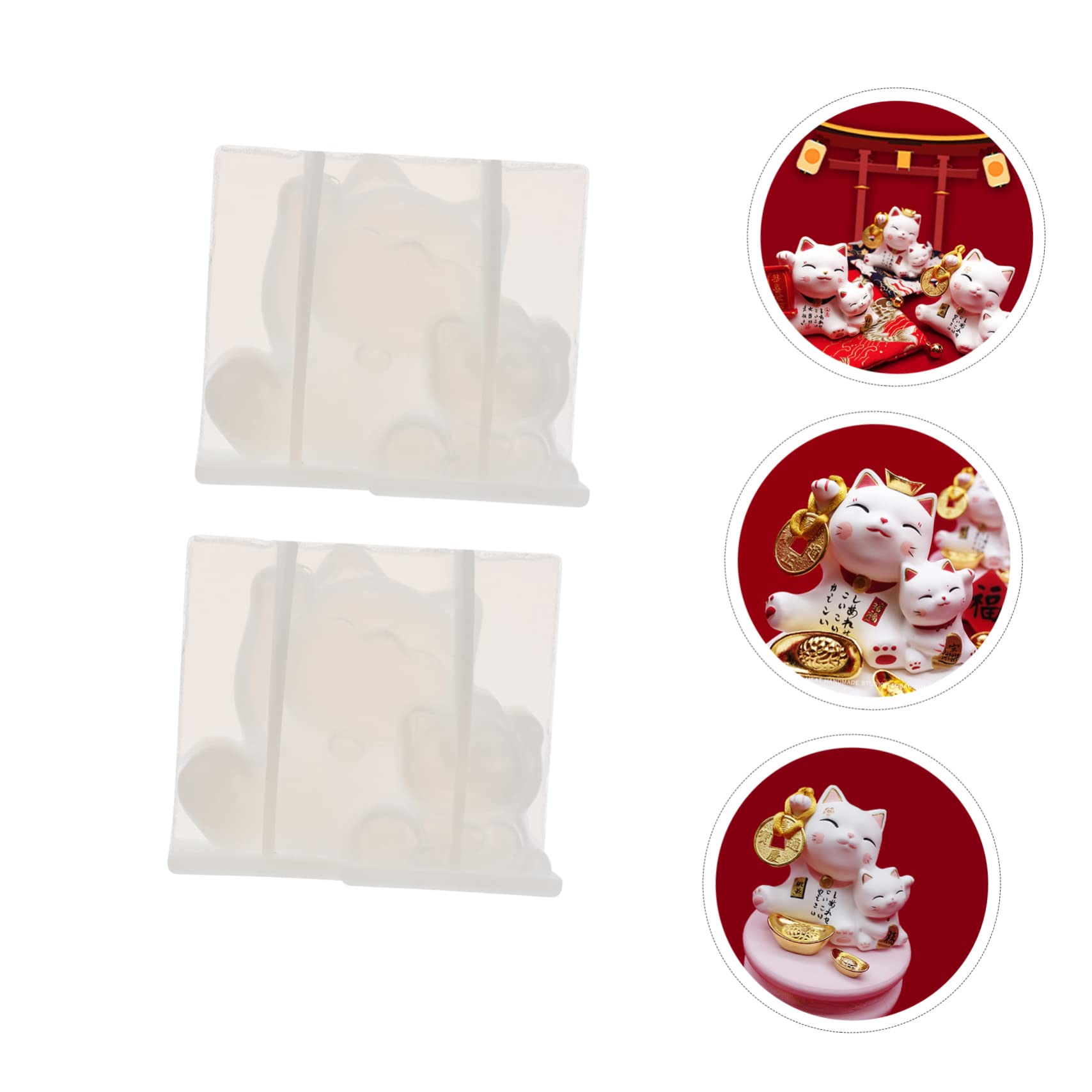 Gadpiparty 3 Ensembles Moule Silicone Mots Moules À Cuisson Moules Chocolat Bricolage Outillage Outils De Bricolage Moule Décoration Chat Moule Chat Gel De Silice Transparent 2 Pièces * 3