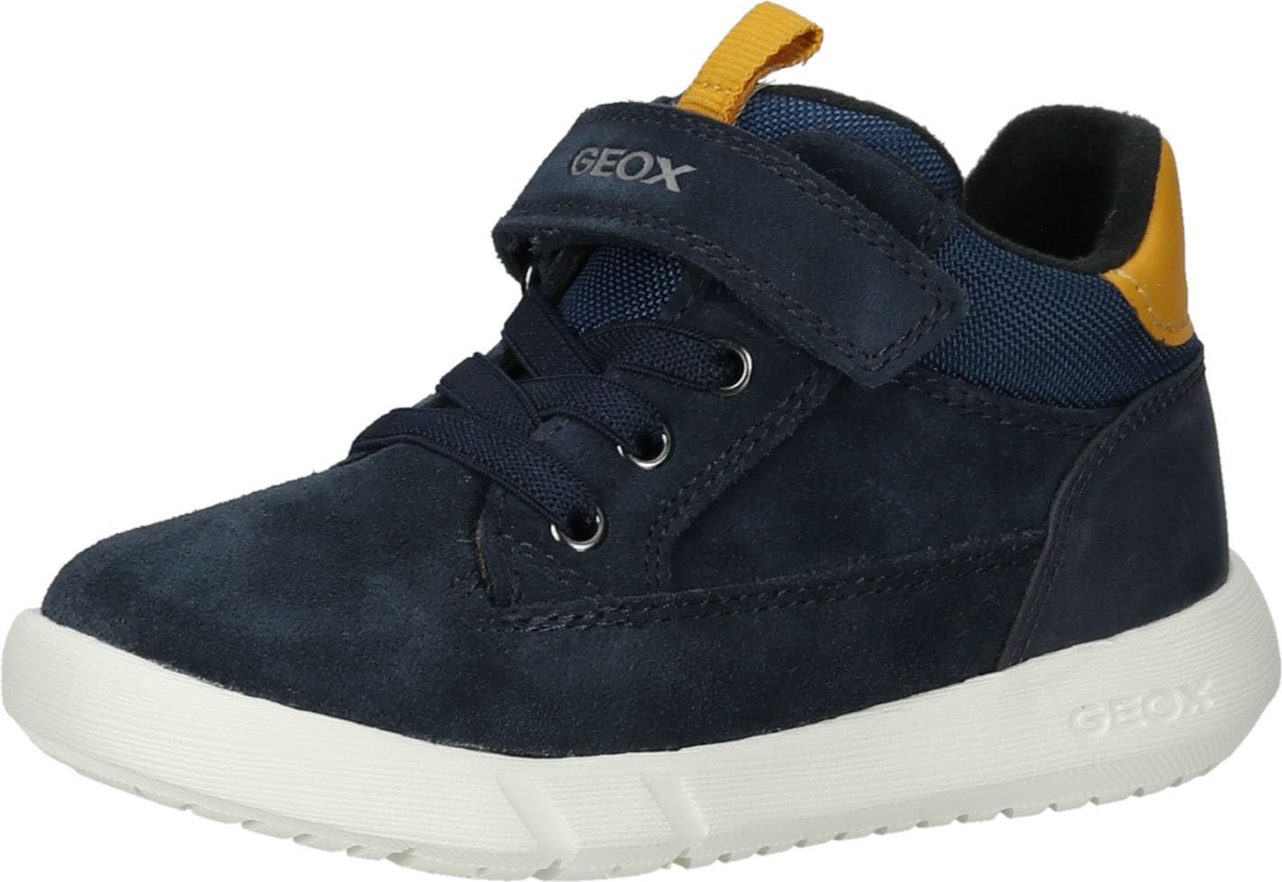 Geox Baby B HYROO BOY Ankle Boot, Navy/Ochre, 5 UK Child
