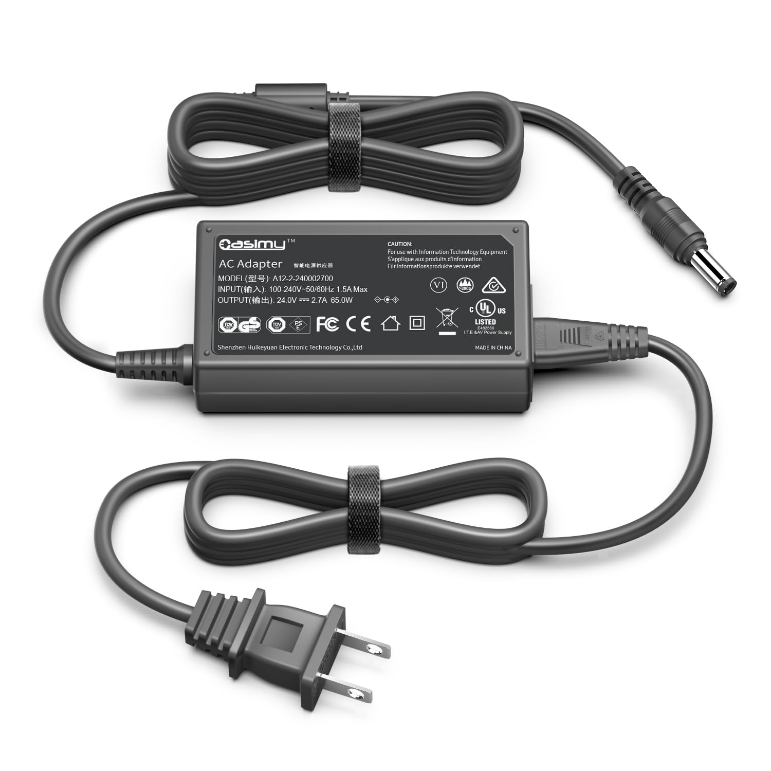 CASIMY 24V Power Cord Adapter Compatible with HP Sprocket Studio 3MP72A 3MP72A#1H6 VCVRA-1802 WAP3033 3MP73A 3MP74A 3MP73A#B1H 3MP74A#B1H 3XT68A