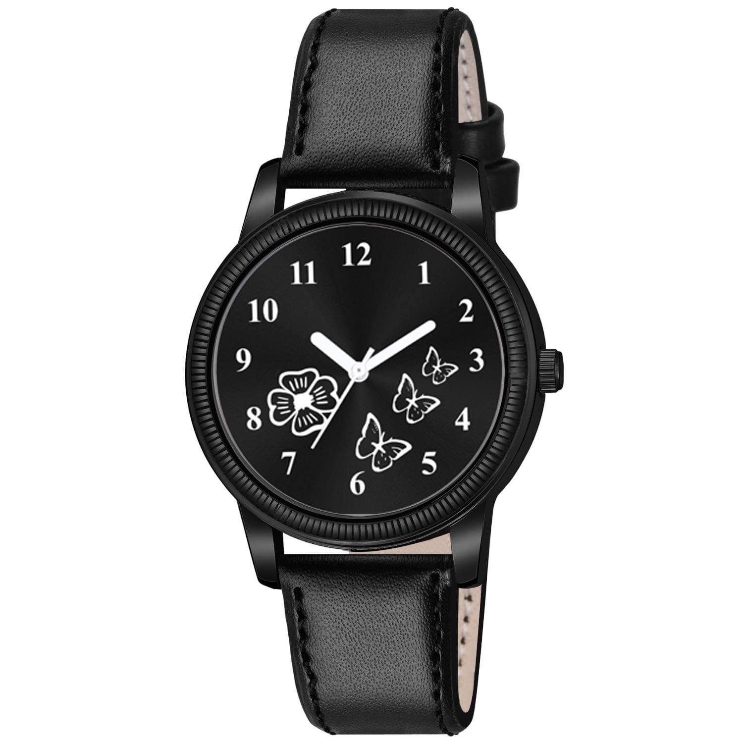 KIARVI GALLERY New Dial Leather Strap Analog Watch for Girls and Women(Green) (Black1) (B0CTKKMJ7S) Amazon Price History, Amazon Price Tracker