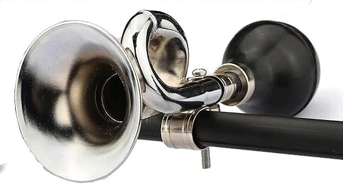 Miniatura 2 de Bocina de payaso retro para niños, bocina de aire de metal con bombilla para apretar, carrito de golf, 2 unidades