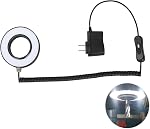 LED Magnetic Gooseneck Light, 10W 6500K 1000LM 110V Magnetic Flexible Light, Flexible Gooseneck with Upgraded Magnetic Base for Work Bench, Lathe Milling, Drill Press, Industrial Lighting