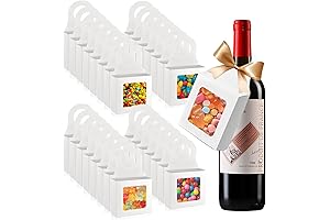 AESPAKO 30-Count Kraft Paper Wine Bottle Boxes
