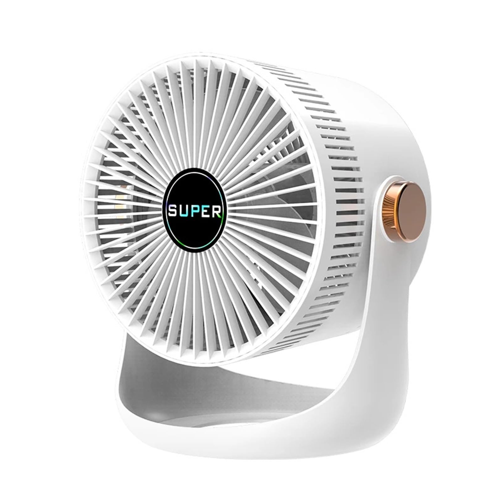 Air Circulation Fan USB Charging Household Table Shaking Desktop(White)