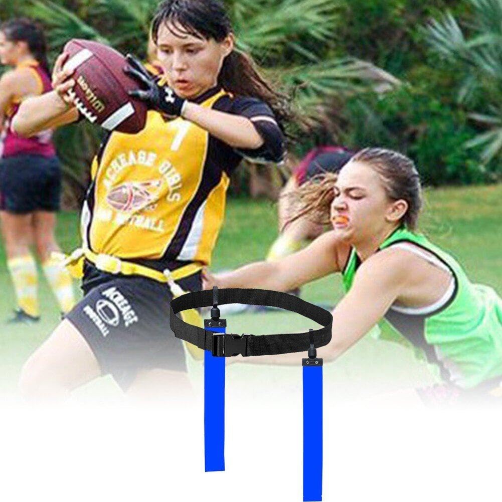 Flag Football Set Flager Football Gear Flag Cinturones De Fútbol Y Banderas Cinturón De Fútbol Ajustable para Entrenamiento para Niños