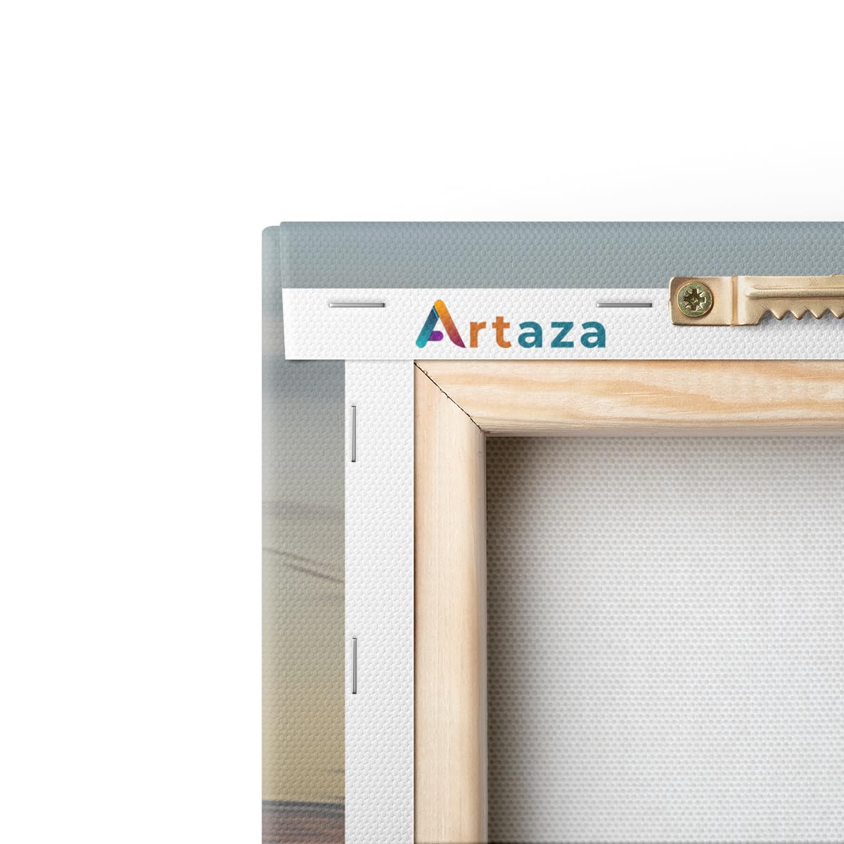 Artaza Leinwand Bilder Sonnenuntergang Meer - 80x40 cm - Wanddeko Steg - Deko Wohnzimmer - Maritime Wandbilder