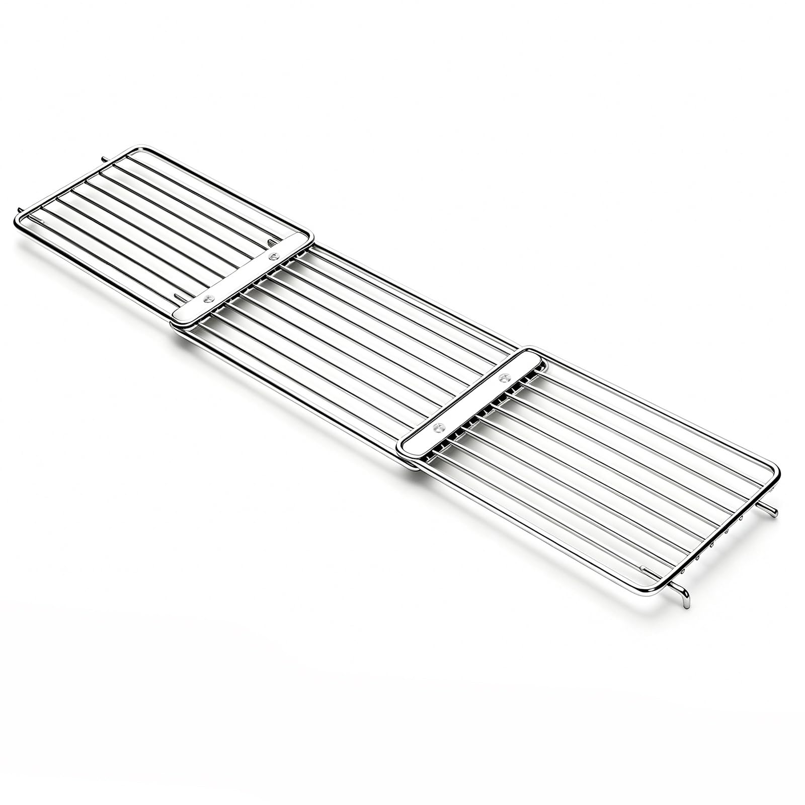 Denmay Uniwersalny ruszt do podgrzewania ze stali nierdzewnej, 40-94 cm, do grilla gazowego, na pellet drzewny, grill, wędzarnia, regulowany ruszt do podgrzewania, część zamienna do Weber, CharBroil
