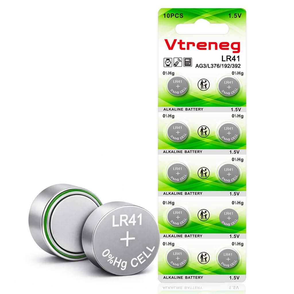 Amazon.com: Vtreneg 10 Pack LR41 Button Batteries AG3 392 384 192