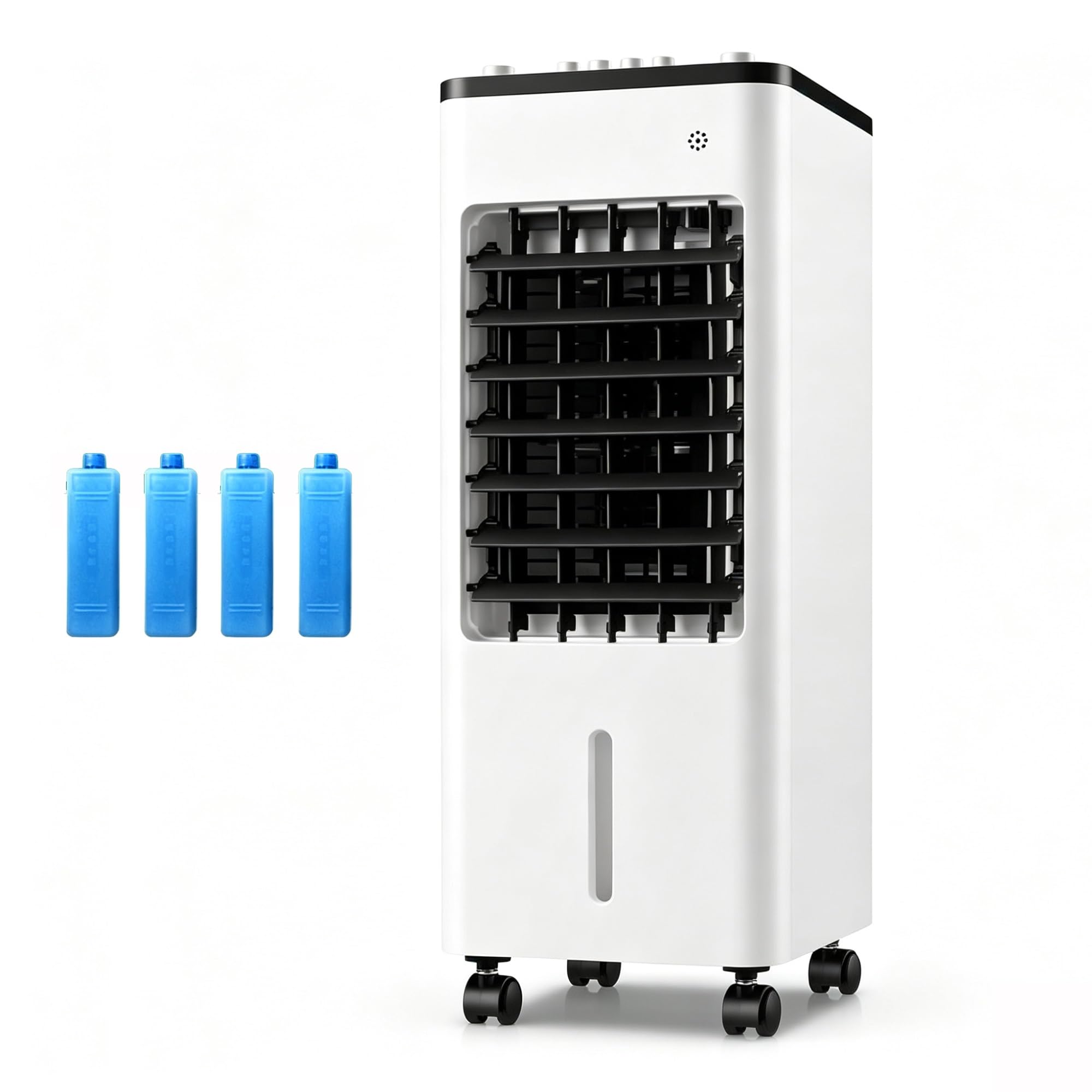 6L Portable Swamp Cooler, 75W Quiet Evaporative Air Cooler with 3 Speed