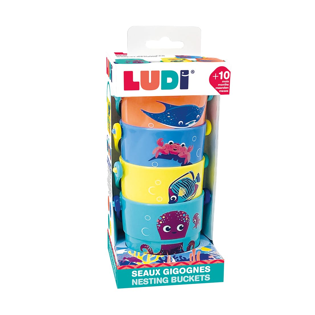 Pack 8 Juguetes De Baño Lanzachorros - Animalitos Marinos - La Vida Es