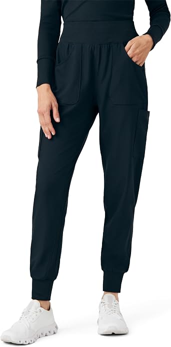 Landau Forward Womens Tailored Fit Stretch 7-Pocket Jogger Scrub Pants with Drawstring LB401