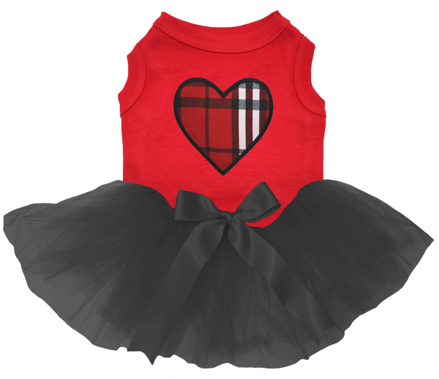 Robe à carreaux pour chien rouge et noir L pour le confort