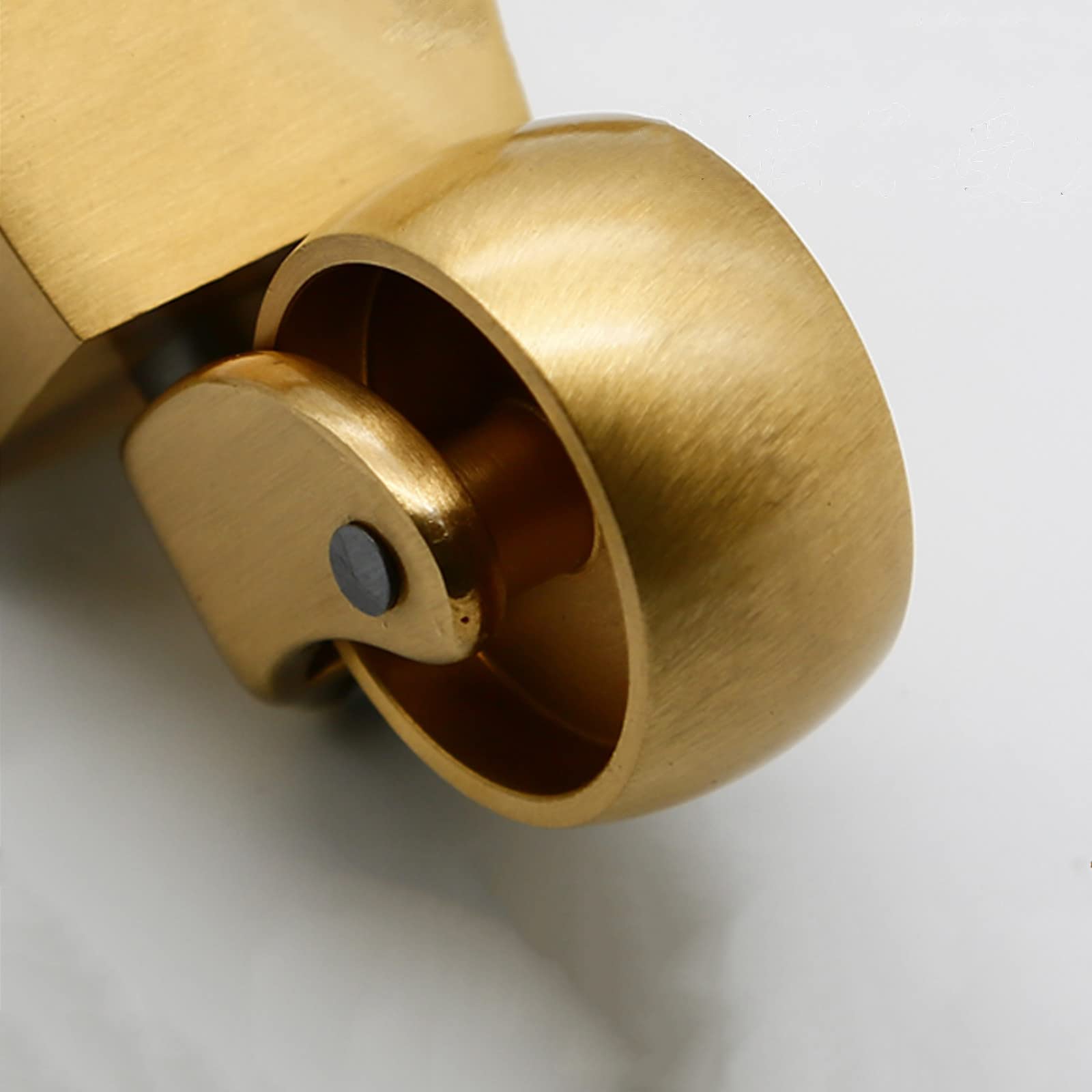 rotelle， 4 pezzi solidi, 32 mm for carrello da tavolo for mobili, attacco a tazza, capacità di carico 330 libbre/150 kg, con viti, oro
