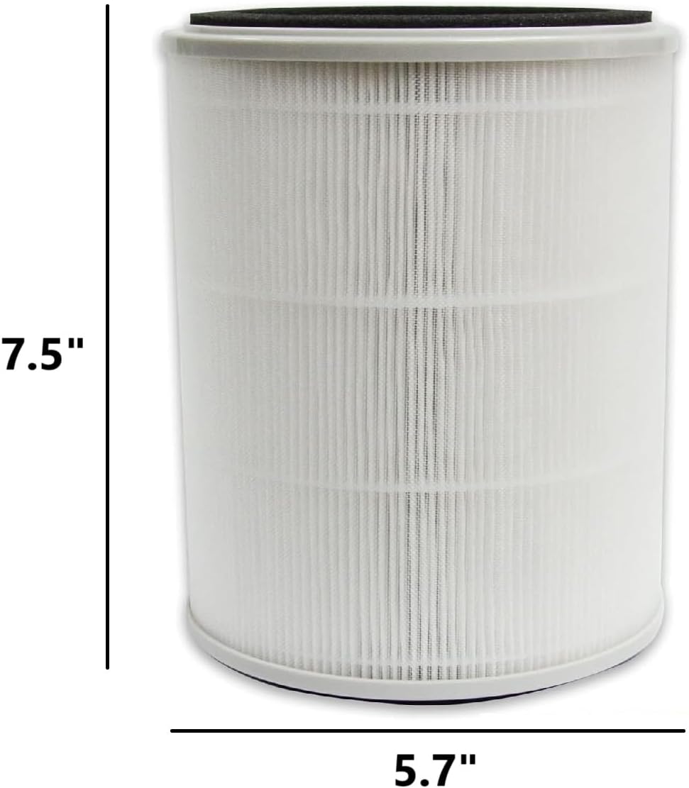 PUREBURG TPAP001 Replacement Filter Compatible with TOPPIN Comfy Air C2 Air Purifier,2-Pack H13 True HEPA Activated Carbon 2-in-1. Does not Fit Comfy Air Bridge series.