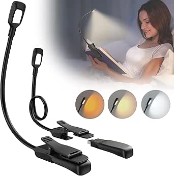 LED Book Light, Reading Light Book Lamp For Reading At Night, 3 Eye-Protecting Modes, Long - View #9