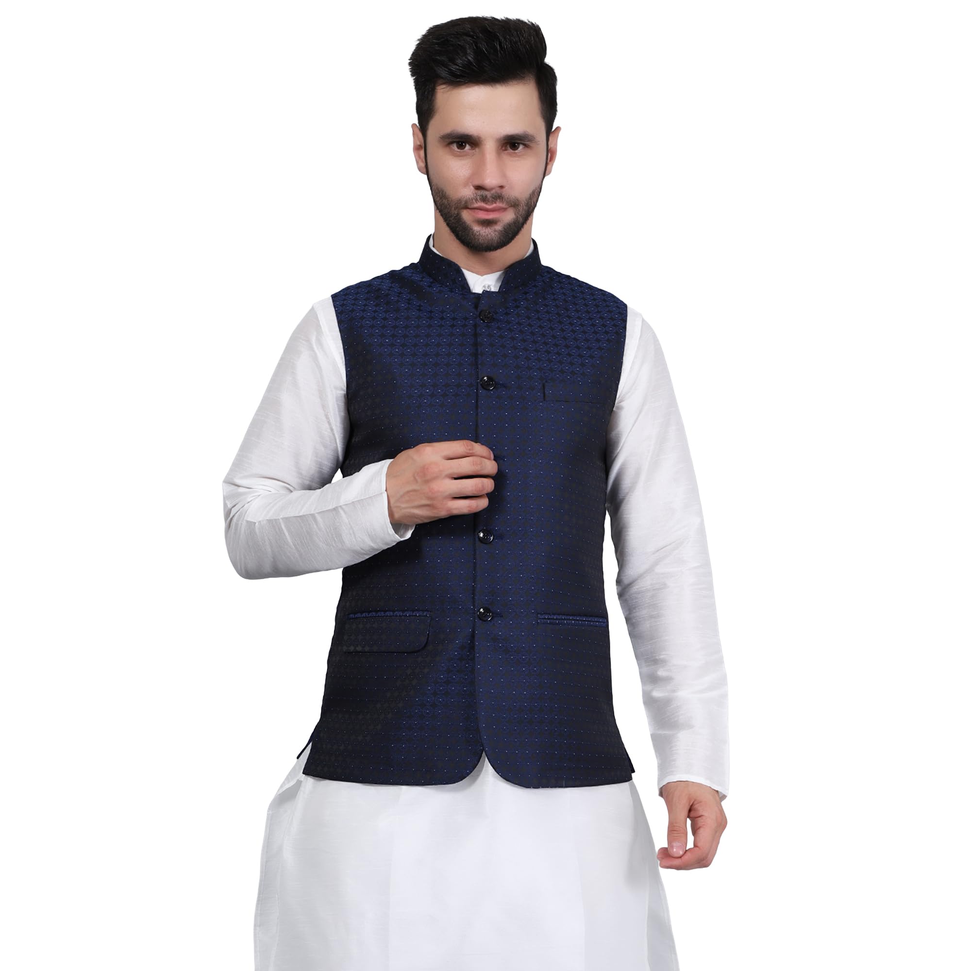 wintage Poly viscose ethnic modi nehru jacket-picture-35