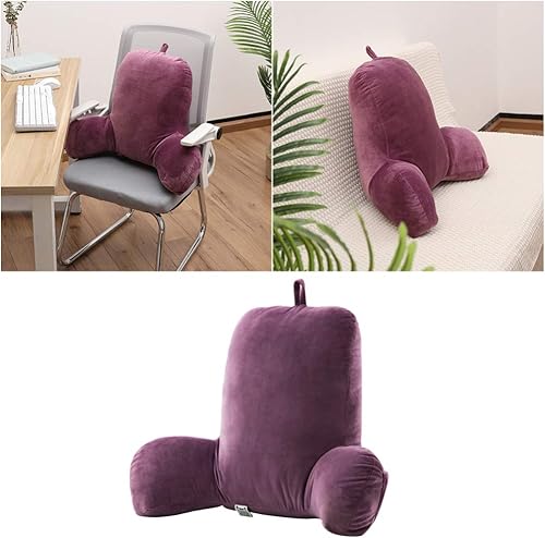 Miniatura 7 de Gatuida Almohada de respaldo reclinable de oficina para silla, cama, almohada de lectura, cojín de lectura para cama, cojín de lectura, cojín de
