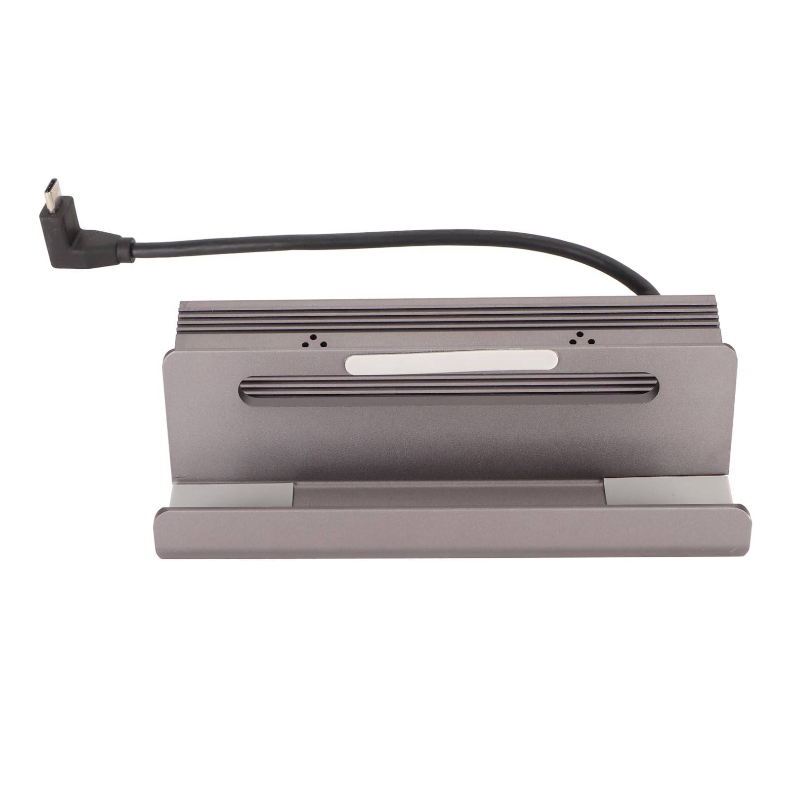 Docking Station USB C per Hub 6 in 1 Steam Deck con Uscita 4K e Gigabit Ethernet per Configurazione di Gioco Domestica Grigio Alluminio