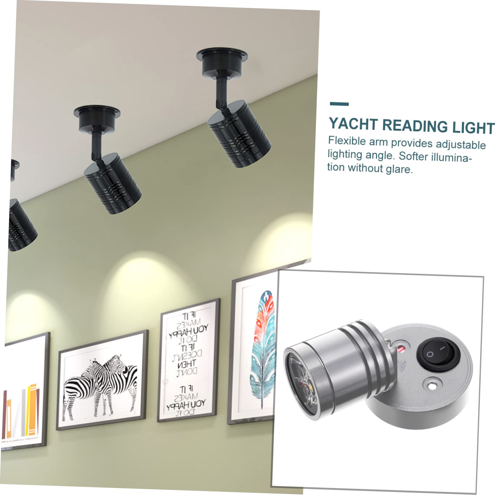 MAGICLULU Lampada LED 3W per RV e Campeggio Distribuzione Omogenea della Luce in Alluminio Anticorrosione