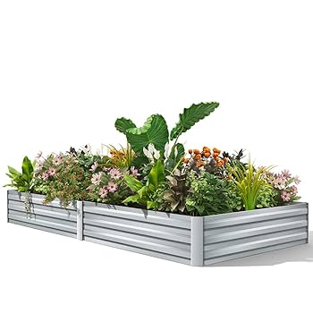レイズドベッド スチールプランター 2個セット レイズドベッド プランター 120x60x28cm 2個セット 屋外 DIY
