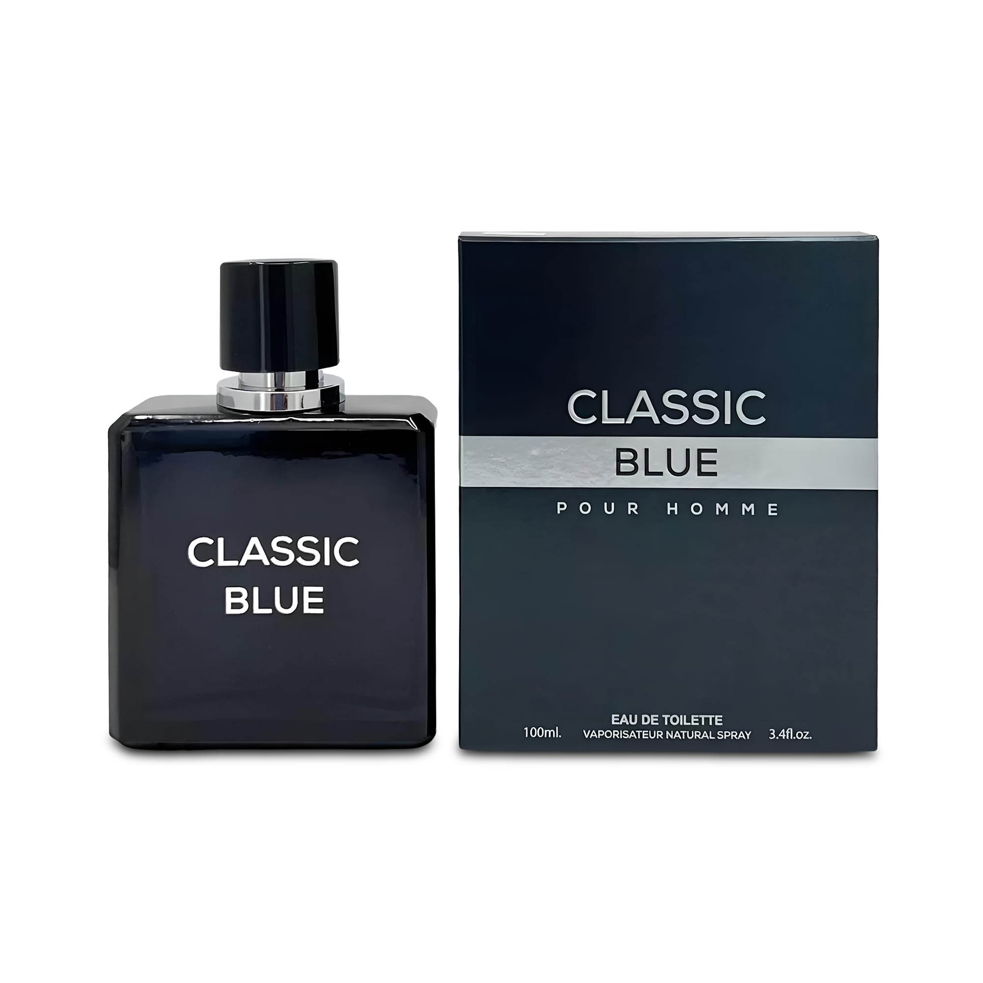 AFLUXE Men's Cologne Classic Blue- Eau De Toilette Spray Perfume Fresh Scent 3.4 Fl Oz Daily Used