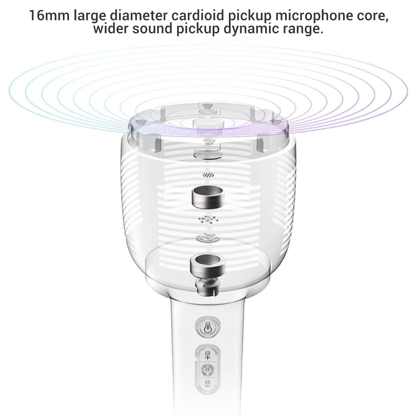 Topiky Microfono Wireless Compatto per Karaoke Tecnologia Smart Chip Registrazione Chiara Bambini Adulti Adolescenti Adatto per le Vacanze