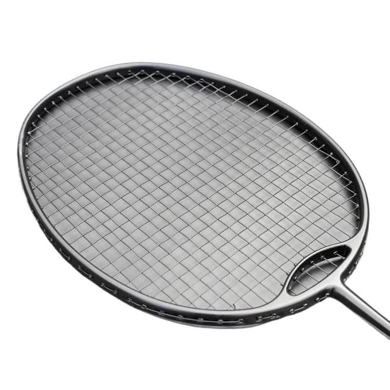 Badminton Set Racchette da Badminton Professionali Offensive in Fibra di Carbonio ad Alta Tensione 35 libbre con Corda