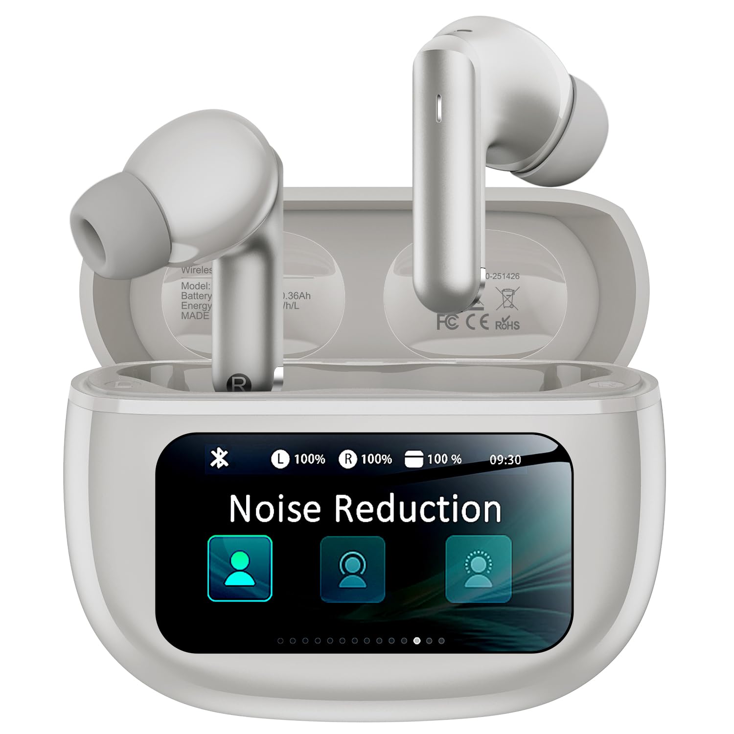 wireless in-ear headphones with controls