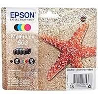 Epson Stella Marina Serie 603, Cartucce per Stampante Getto d'Inchiostro, Multipack 4 Colori Nero,...