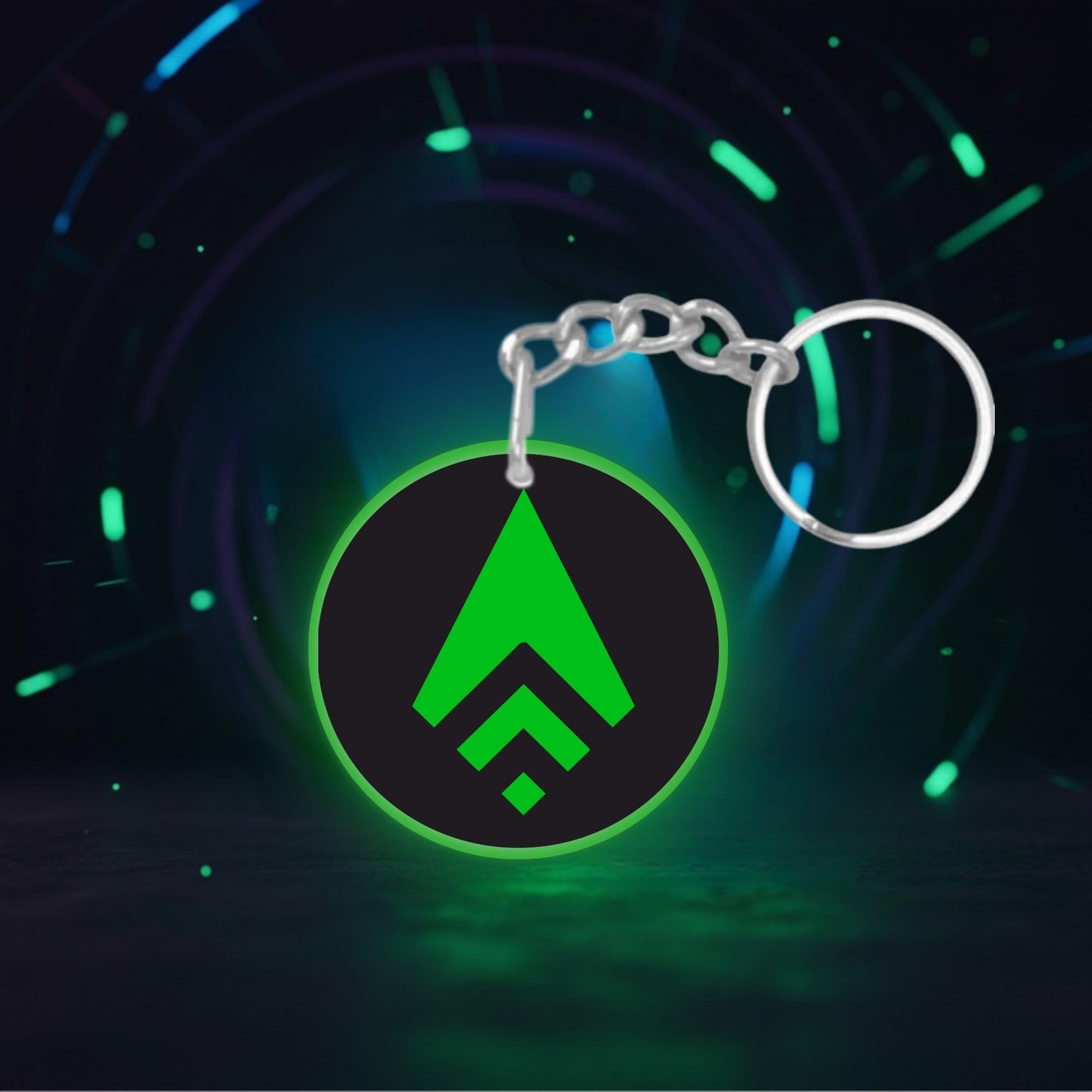 Glow in the Dark SYMBOL Keychain/Luminous Motorbike Key Ring/Radium Keychain Accessory for Bike/Stylish/Radium/Buy/Top/Night Glow(Pack of 1)-picture-11
