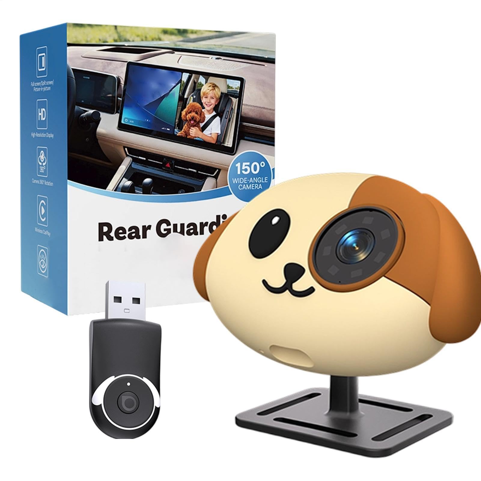 Caméra De Voiture Pour Bébé – Moniteur De Siège Arrière Sans Fil HD 1080P Avec Vision | Objectif Grand Angle 150° Plug And Play À Faible Latence | Caméra Pour Bébé De Siège D'auto Pour Une Co