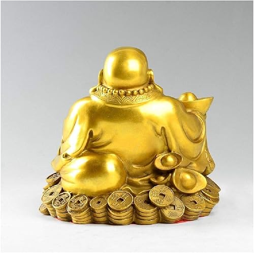 Miniatura 5 de Fengshui - Figura decorativa de Buda Maitreya, figuras de Buda Maitreya, hechas a mano, estatuas budistas de la suerte y felices, decoración de