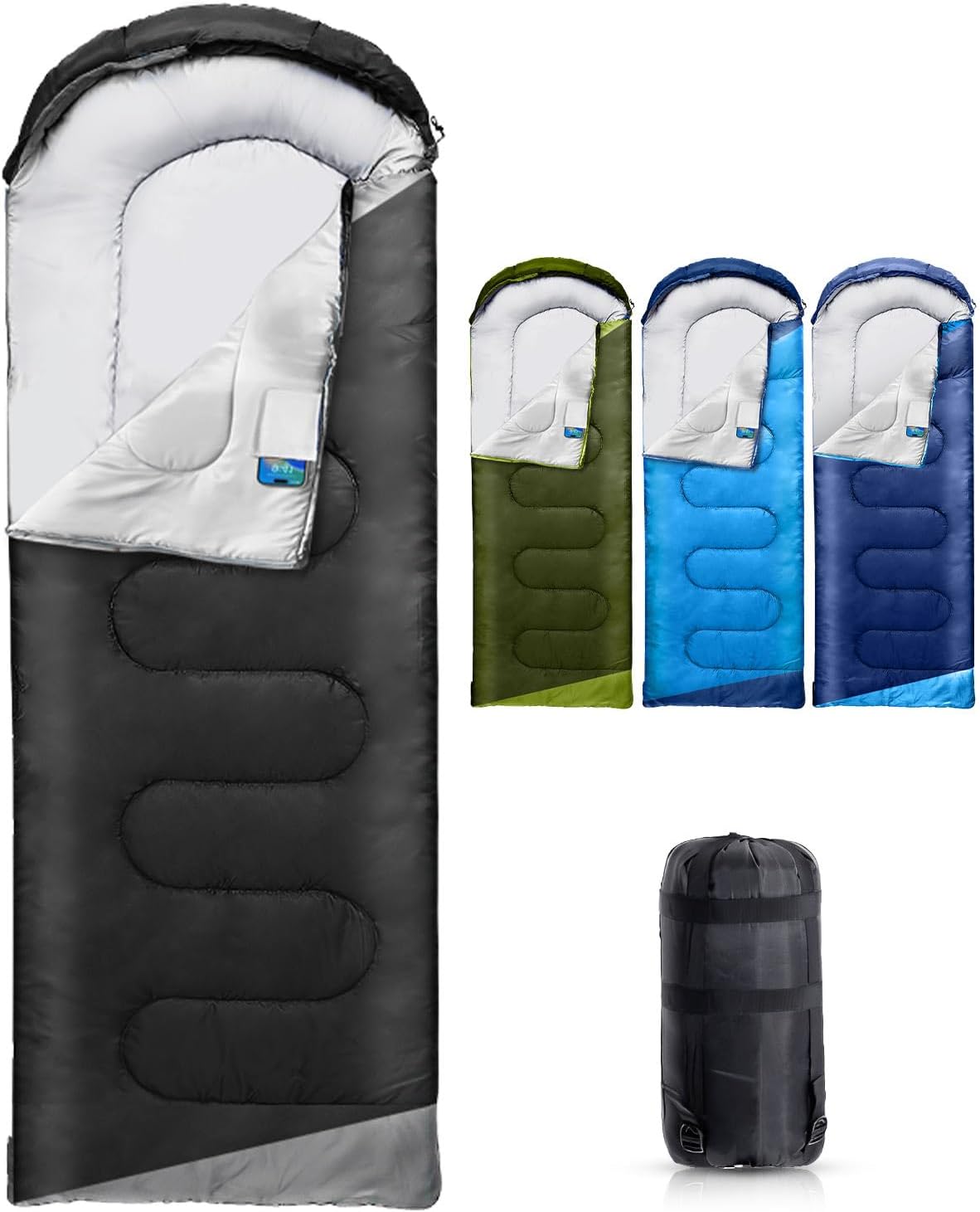 Rantizon Sleeping Bags for Adults Backpacking Lightweight Waterproof- Cold/Warm Weather Sleeping Bag for Mens Kids Boys Girls Camping Essentials Hiking Outdoor Travel Hunting with Compression Bags Rantizon Sleeping Bags for Adults Backpacking Lightweight Waterproof- Cold/Warm Weather Sleeping Bag for Mens Kids Boys Girls Camping Essentials Hiking Outdoor Travel Hunting with Compression Bags