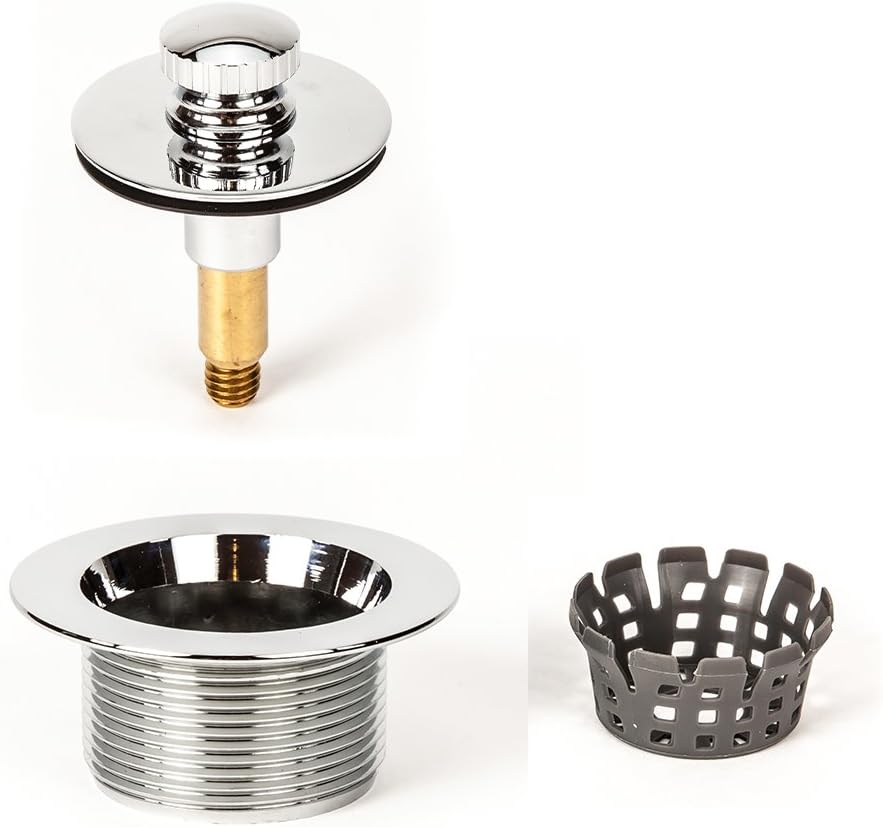 PF WaterWorks PF0945-ORB Per Inch 1-1/2" Lift n Turn (Twist Close) Bathtub/Bath Tub Drain Assembly with Gasket, Coarse Thread 11.5 TPI-Free Hair Catcher/Strainer to Eliminate Clogs, Oil Rubbed Bronze - - 