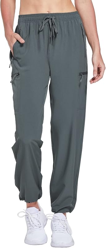 Amazon.com: FitsT4 - Pantalones de senderismo para mujer, ligeros, capris  de secado rápido, resistentes al agua, pantalones de entrenamiento con  cremallera : Ropa, Zapatos y Joyería