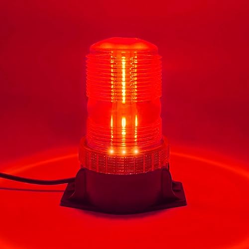 Miniatura 8 de Luz estroboscópica LED, luces intermitentes de seguridad de emergencia de 12 V-24 V con cable magnético y cable recto de 16.4 pies para vehículo,