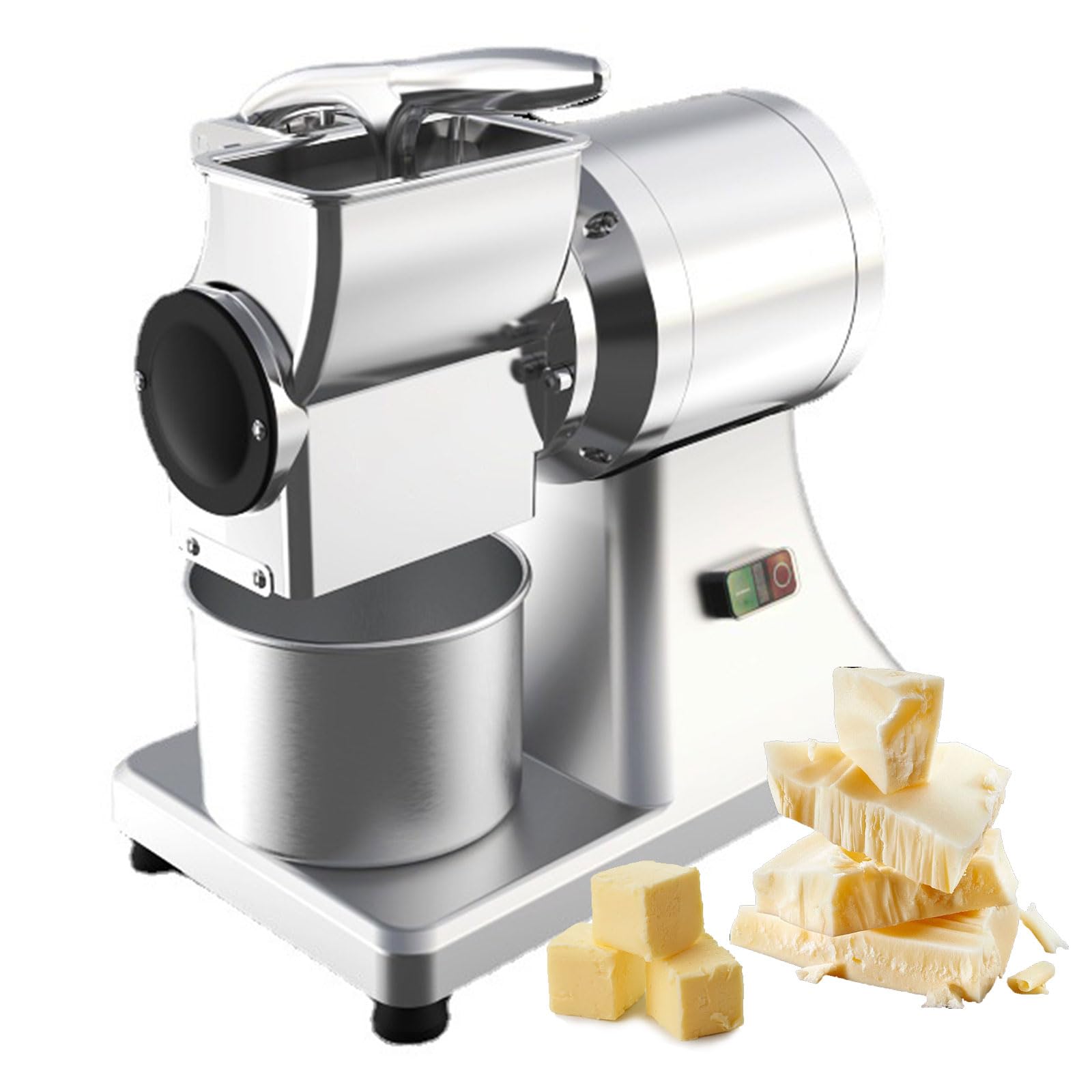XCSCUK Electric Cheese Grater, 550W Rotary Grating Machine,with Overheat Protection, 88LB/Hour Food Shredder, for Western Restaurant