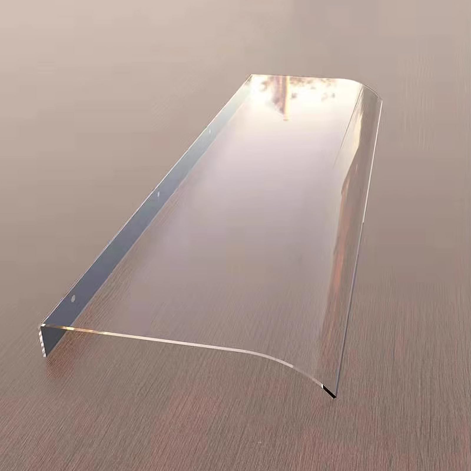 Przezroczyste zadaszenie drzwi w nowoczesnym stylu z osłoną z poliwęglanu o grubości 3,5 mm, zadaszenie na werandę, zadaszenie frontów domu (40 x 190 cm)