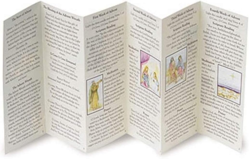 Needzo Advents Prayer and Customs Booklet for Mass or Catholic School, Prepare The Way, Pack of 50