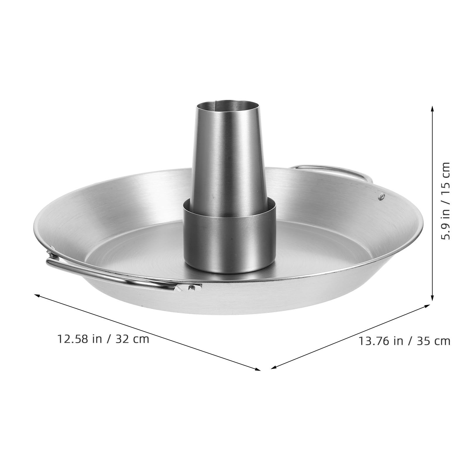 POPETPOP Bandeja para Asar Pollo, Soporte para Asar Pavos de Acero Inoxidable, Plata, para Pollo y Pavo, Colocación Estable y Fácil de Transportar