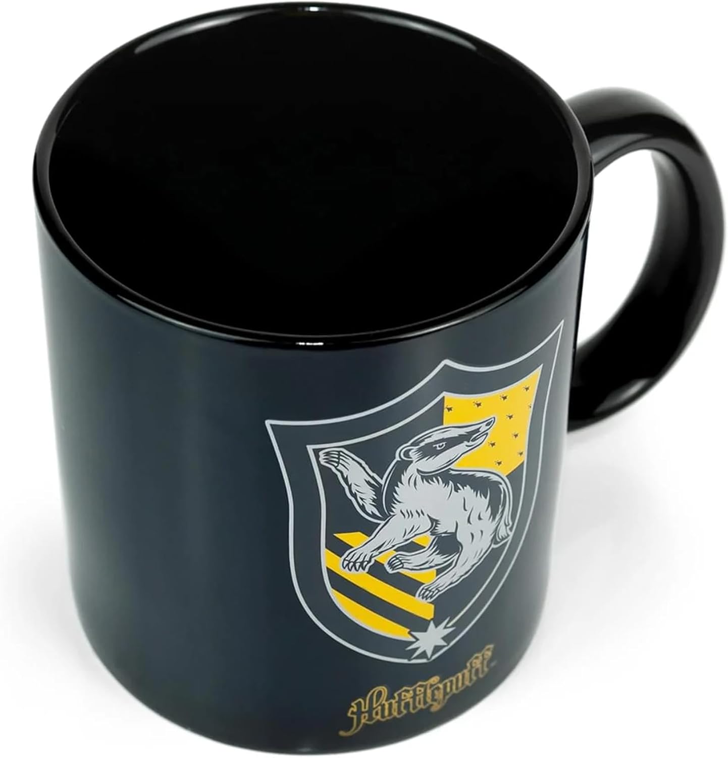Harry Potter Hufflepuff House 20oz Heat Reveal Ceramic Coffee Mug - Heat Sensitive Color Changing & Image Morphing Tea Cup for Lattes, Cappuccinos, Hot Chocolate or Warm Butterbeer - Unique Gift Idea - Image 3