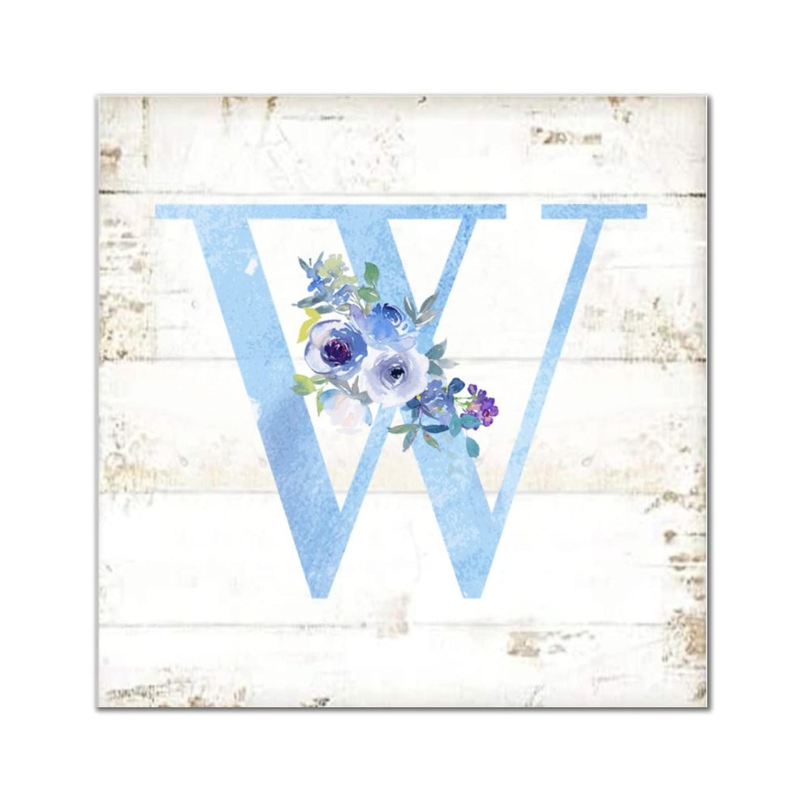 Monogramme lettre W bois decoration murale chargee de douceur
