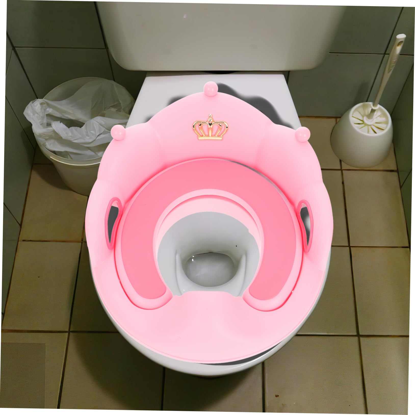 BESTonZON Asiento de Entrenamiento para Inodoro para Bebés y Niñas Reductor de Inodoro de Grande para Entrenamiento de Baño Casa para Pequeños