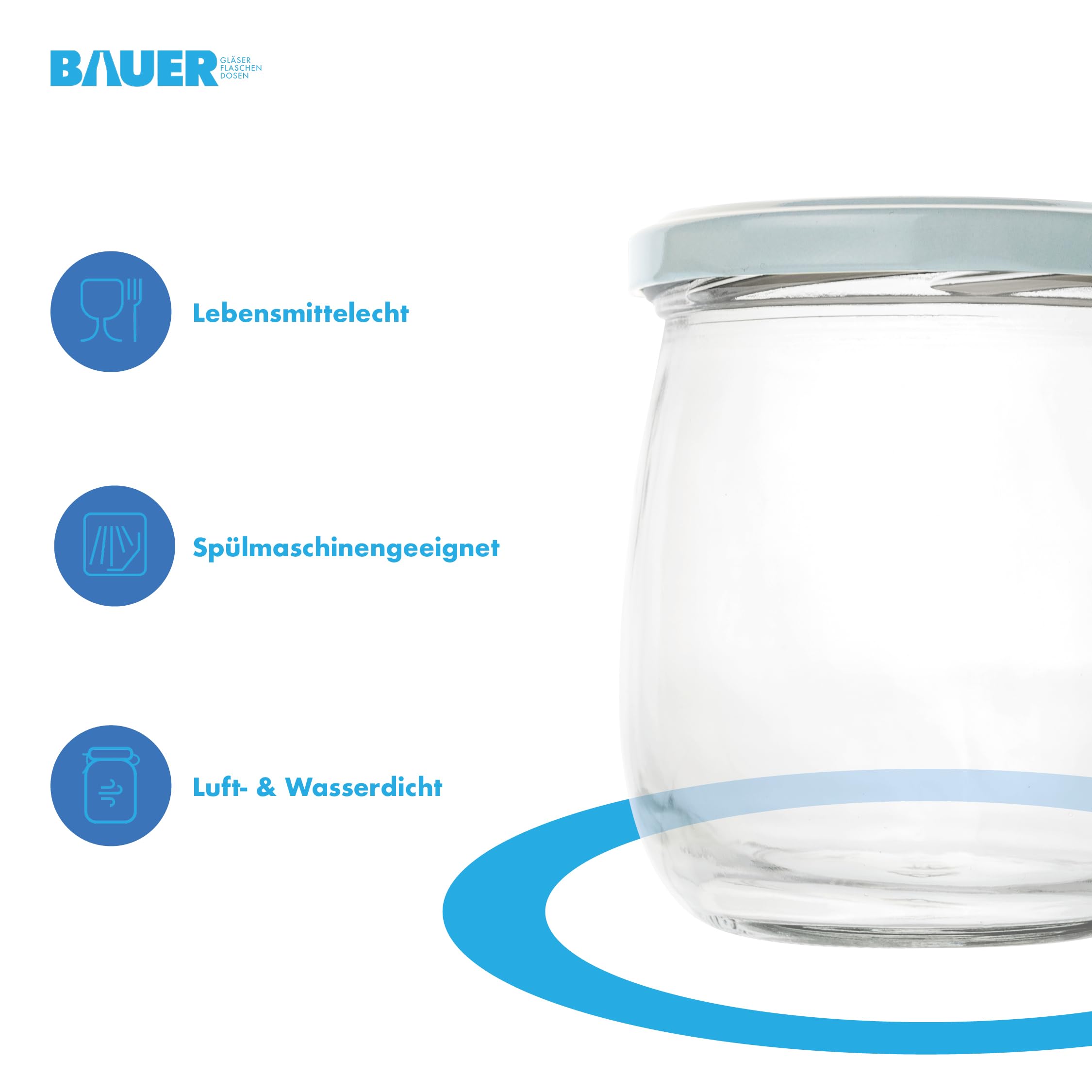 Flaschenbauer - Tarros para conservas (417 ml, 32 unidades, versátiles con práctica tapa Twist-Off TO82, perfectos para mermeladas, miel, frutas, verduras, varios colores y juegos), color blanco