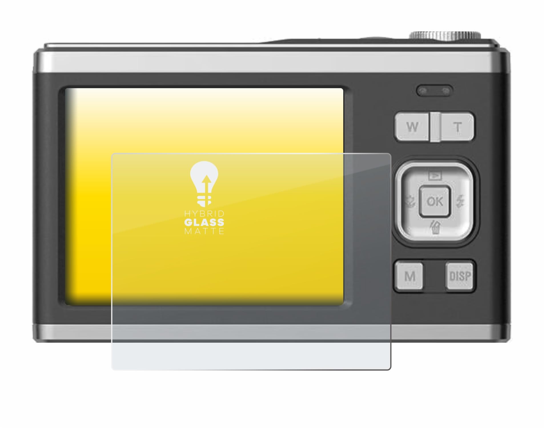 upscreen Matte Screen Protector Glass Film for Rollei Compactline 10X - Anti-Glare, Anti-Fingerprint, 9H Glass Protection