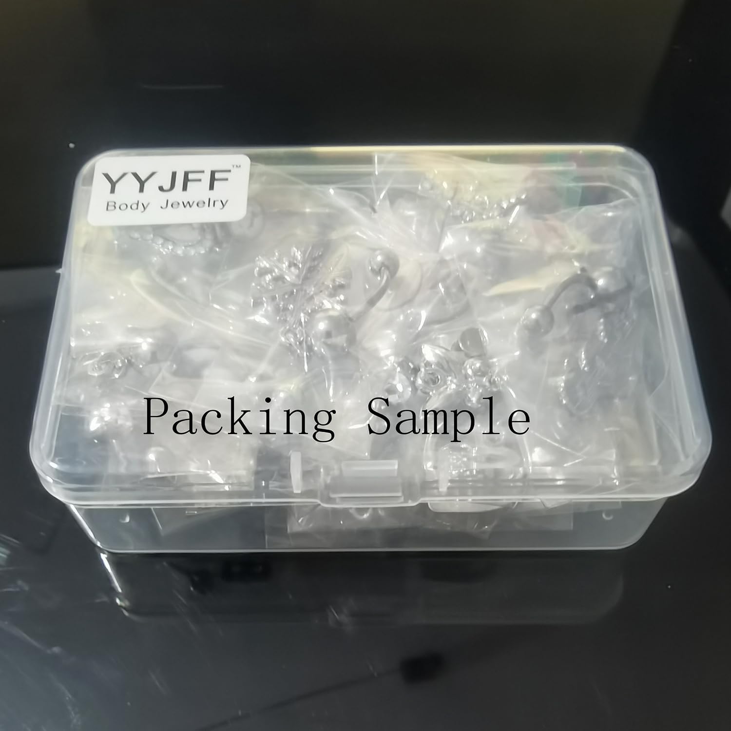 20 Pcs Belly Button Navel Rings Surgical Stainless Steel Piercing Jewelry 14Ga 10mm For Women