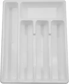 Porta Talher Plástico Grande Facilita Branco